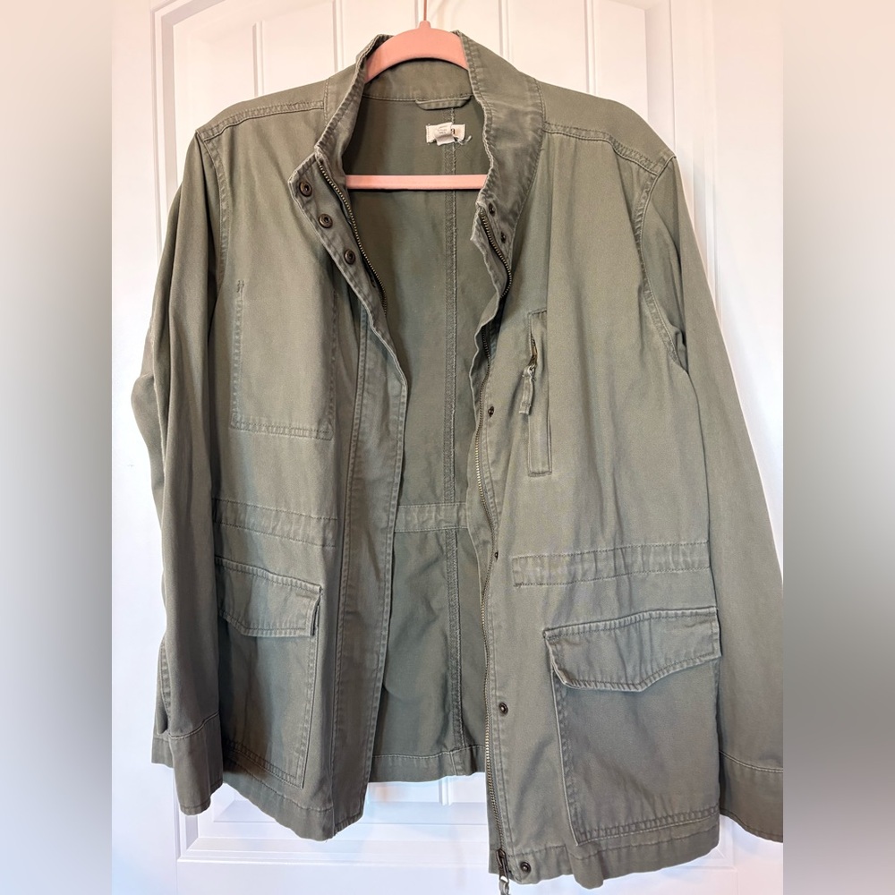 ANA  a.n.a Military Army Green Olive Green Khaki jacket. Size XL 100% Cotton